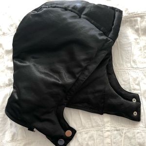 Bebe brand black puffer trench winter coat